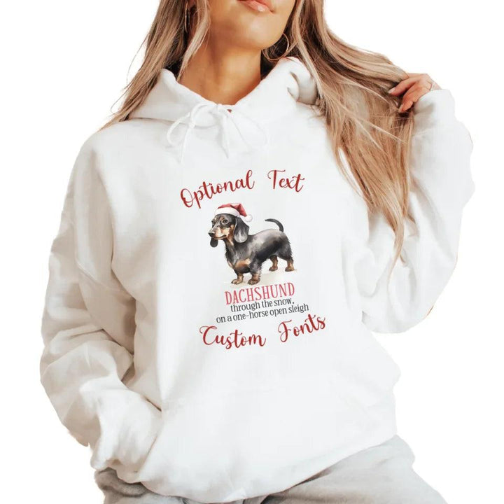 Custom Watercolor Christmas Dog Puns Sweatshirt & Hoodie - ART-SWH216 - ARTFULANE