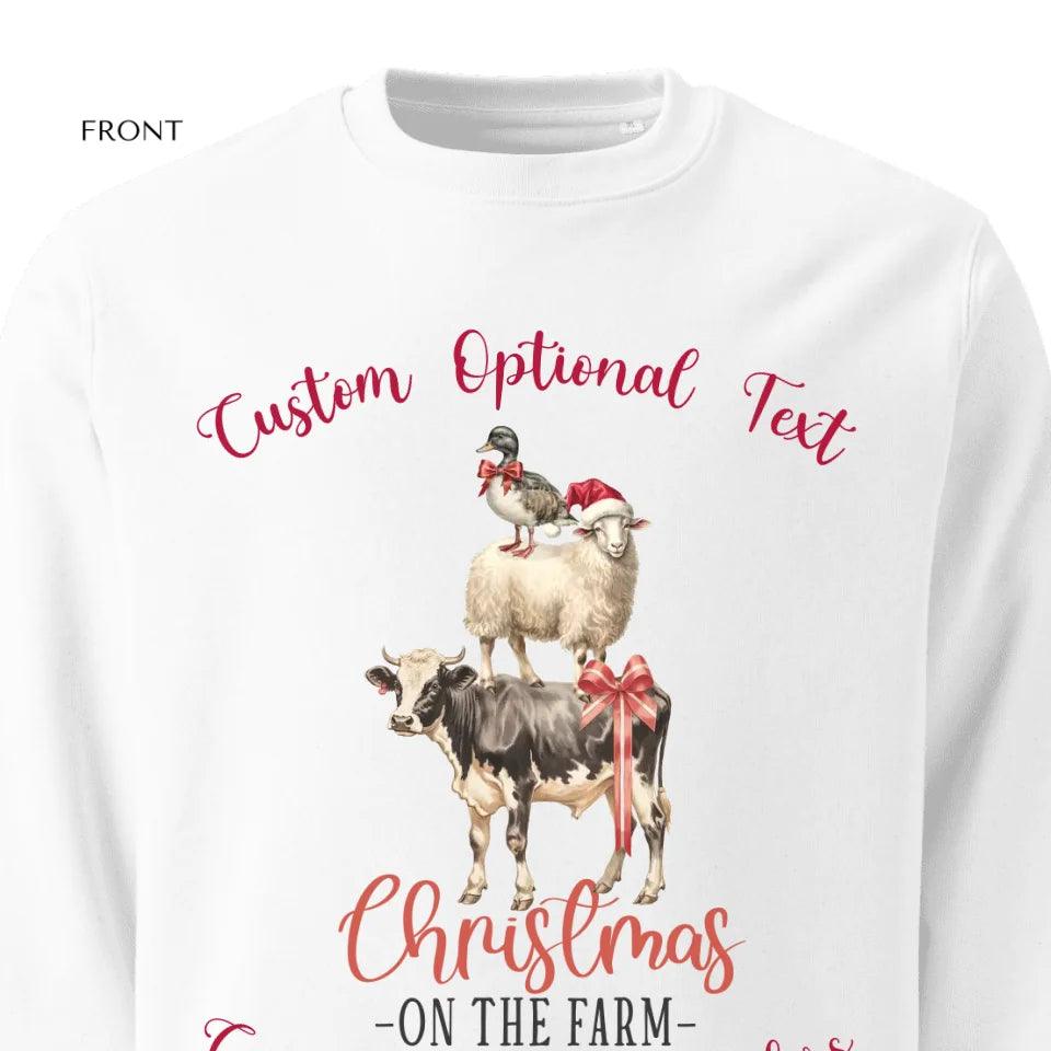 Custom Christmas Farm Sweatshirt & Hoodie - ART-SWH219 - ARTFULANE