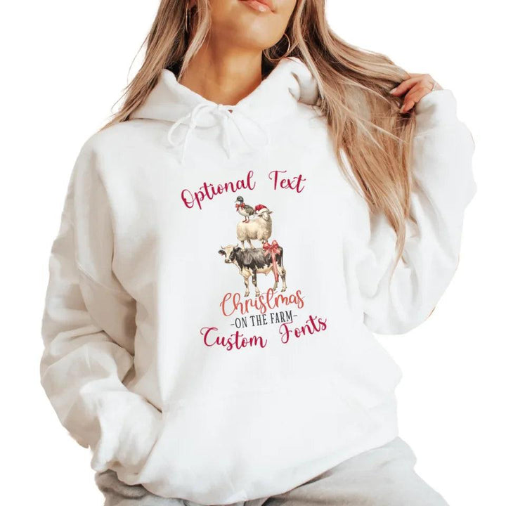 Custom Christmas Farm Sweatshirt & Hoodie - ART-SWH219 - ARTFULANE