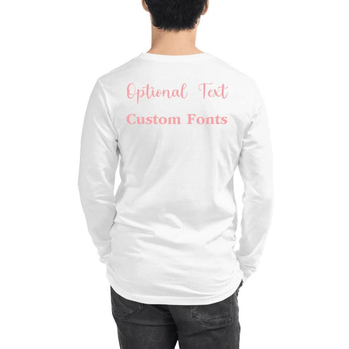 Custom Pink Christmas Long Sleeve Tee - ART-LST220 - ARTFULANE