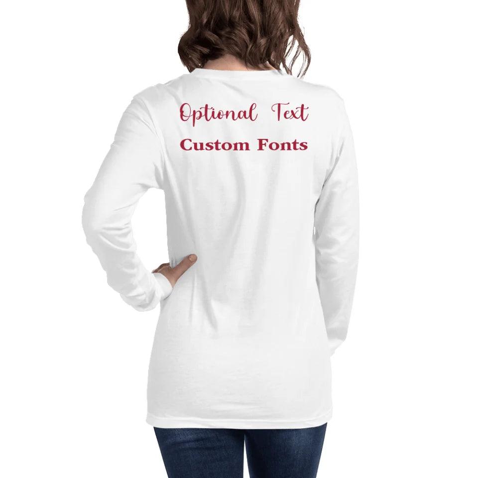 Custom Quirky Whimsical Christmas Long Sleeve Tee - ART-LST226 - ARTFULANE