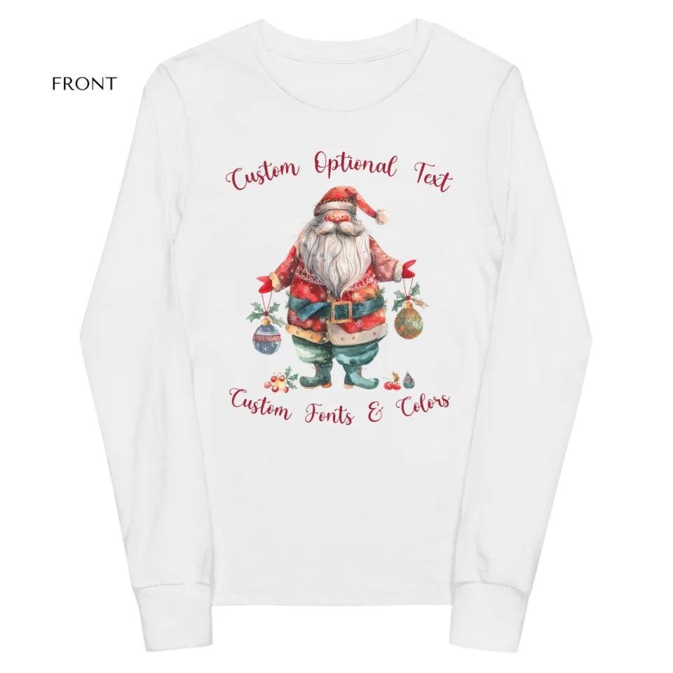 Custom Quirky Whimsical Christmas Long Sleeve Tee - ART-LST226 - ARTFULANE