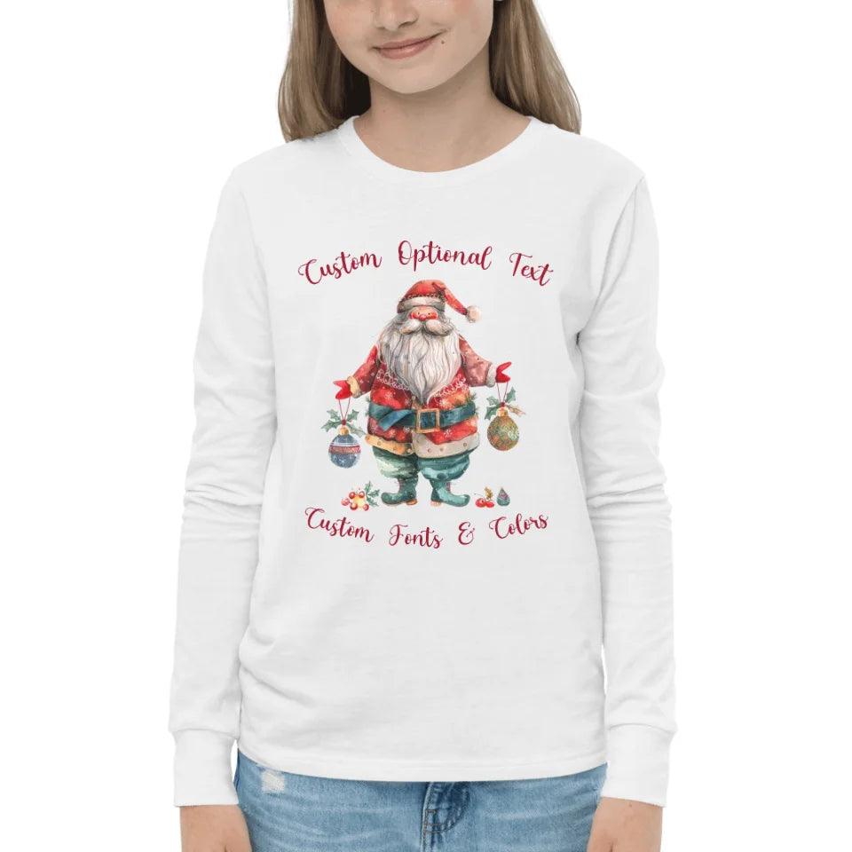 Custom Quirky Whimsical Christmas Long Sleeve Tee - ART-LST226 - ARTFULANE