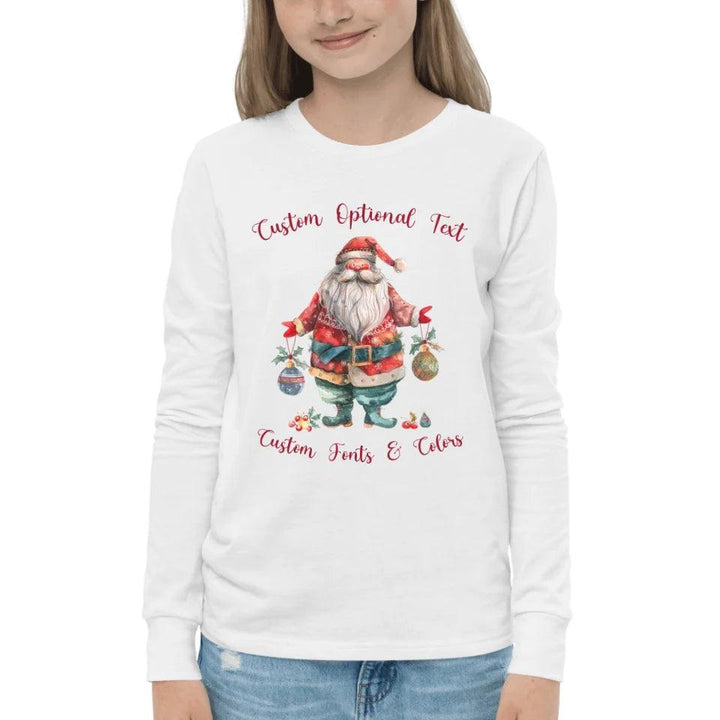 Custom Quirky Whimsical Christmas Long Sleeve Tee - ART-LST226 - ARTFULANE