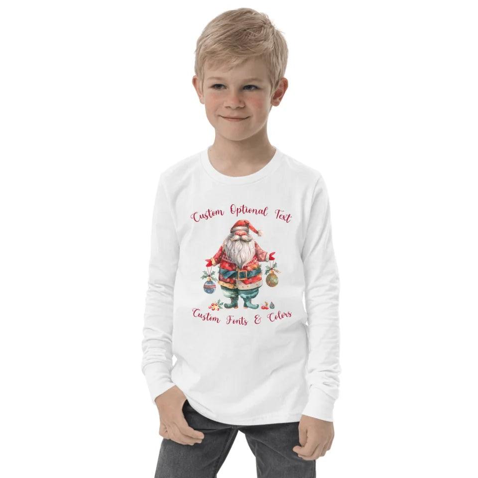 Custom Quirky Whimsical Christmas Long Sleeve Tee - ART-LST226 - ARTFULANE