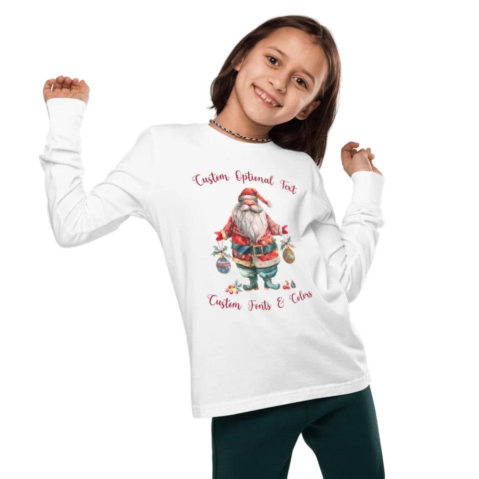 Custom Quirky Whimsical Christmas Long Sleeve Tee - ART-LST226 - ARTFULANE