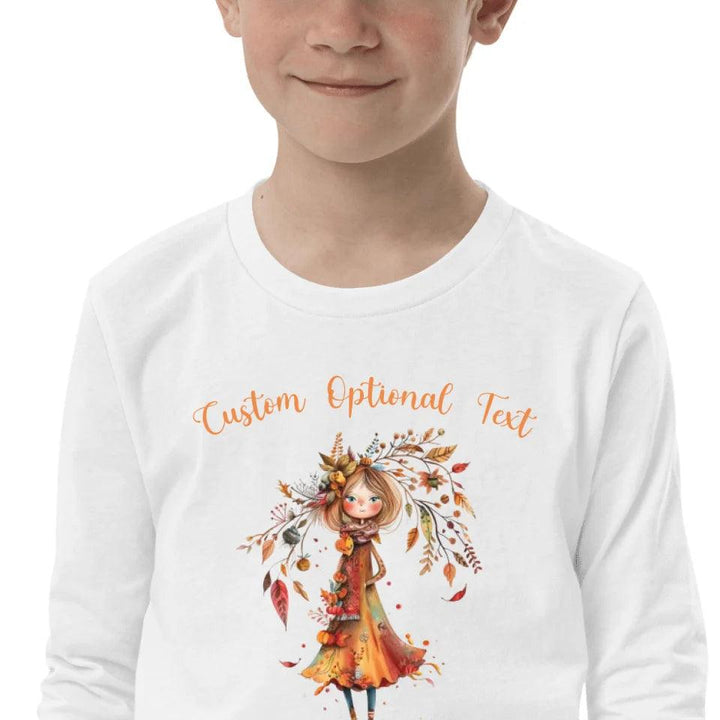 Custom Quirky Whimsical Autumn Long Sleeve Tee - ART-LST227 - ARTFULANE