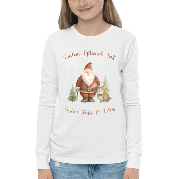 Custom Whimsical and Warm Christmas Long Sleeve Tee - ART-LST228 - ARTFULANE