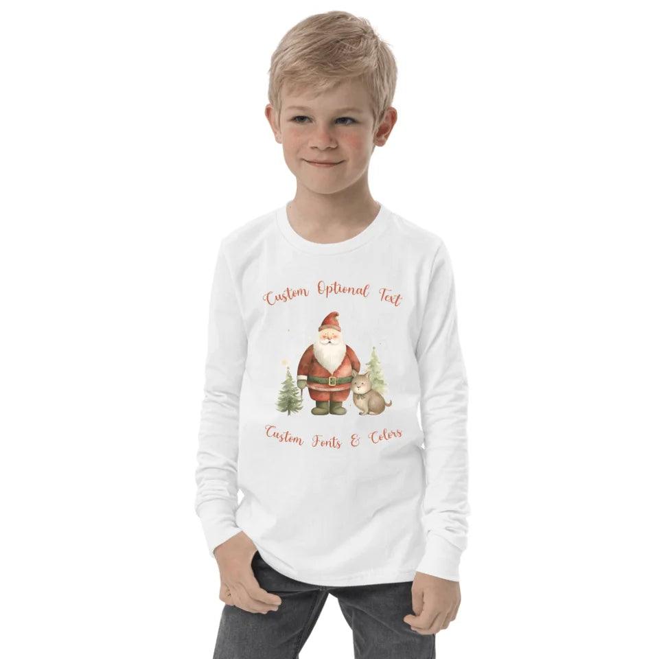 Custom Whimsical and Warm Christmas Long Sleeve Tee - ART-LST228 - ARTFULANE