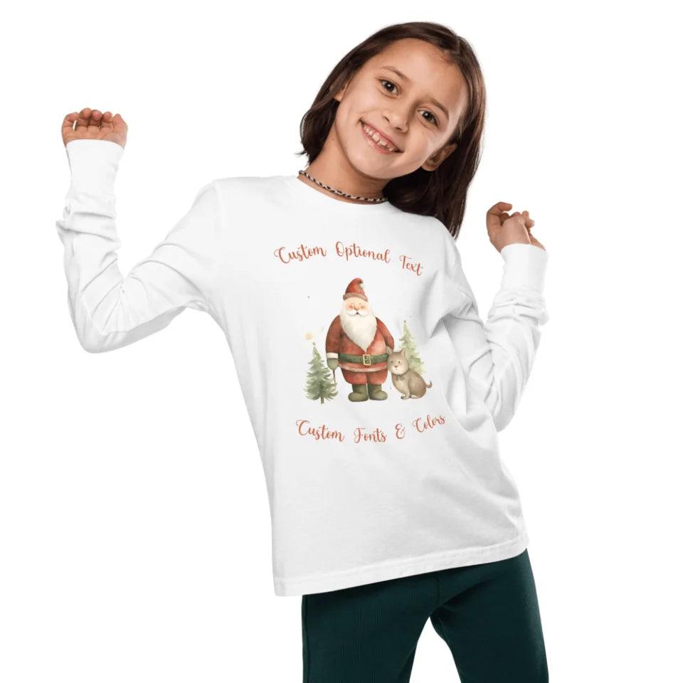 Custom Whimsical and Warm Christmas Long Sleeve Tee - ART-LST228 - ARTFULANE