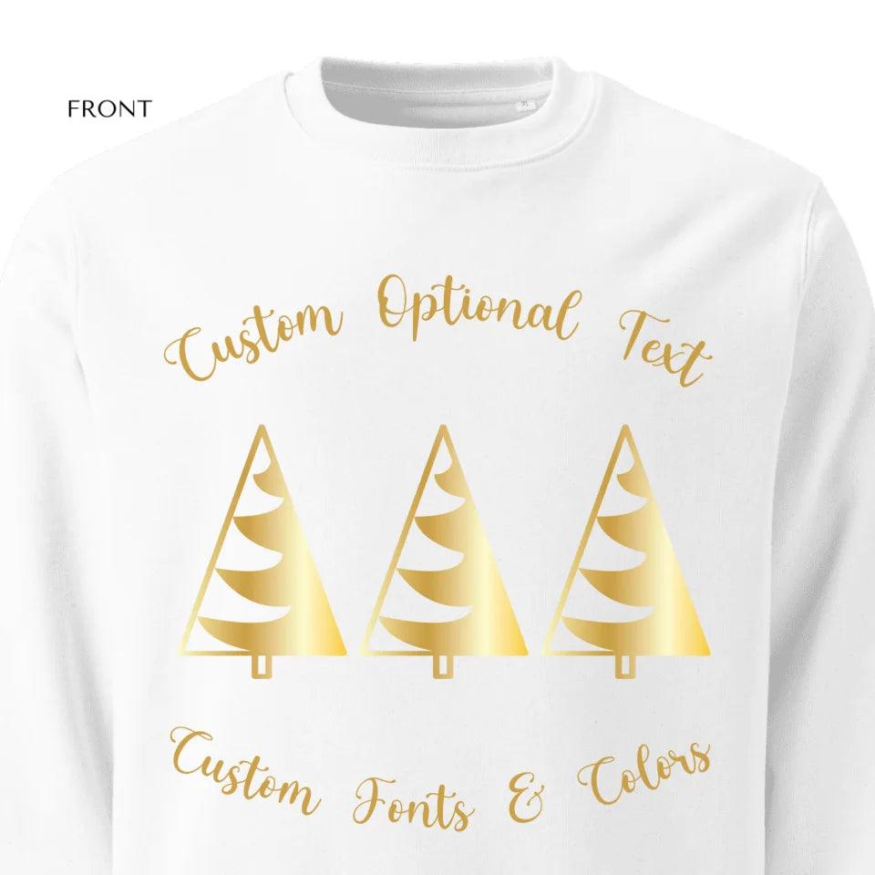 Custom Minimalist Christmas Tree Sweatshirt & Hoodie - ART-SWH229 - ARTFULANE