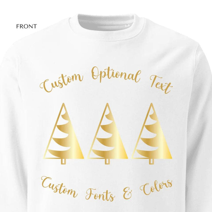 Custom Minimalist Christmas Tree Sweatshirt & Hoodie - ART-SWH229 - ARTFULANE