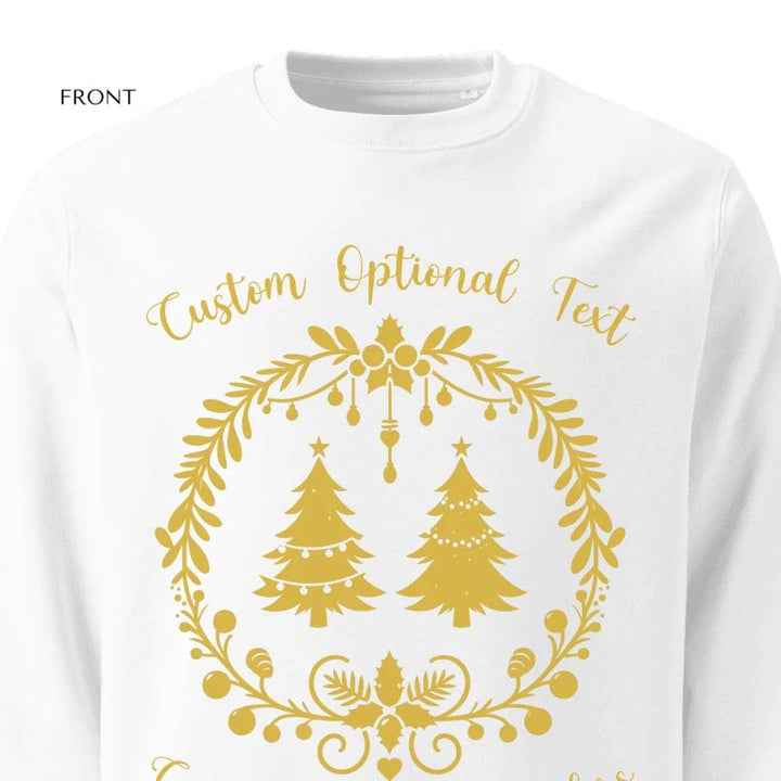 Custom Christmas Garland Wreath Silhouette Sweatshirt & Hoodie - ART-SWH231 - ARTFULANE