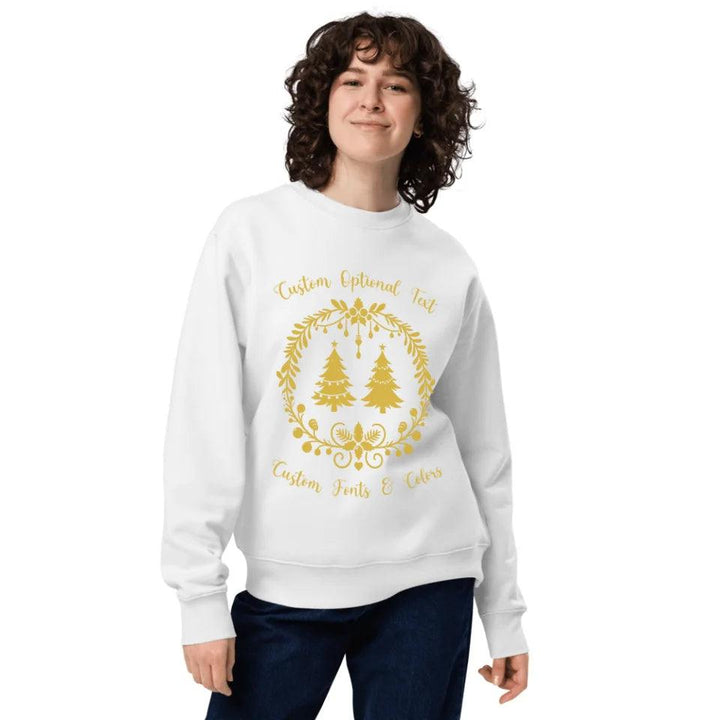 Custom Christmas Garland Wreath Silhouette Sweatshirt & Hoodie - ART-SWH231 - ARTFULANE