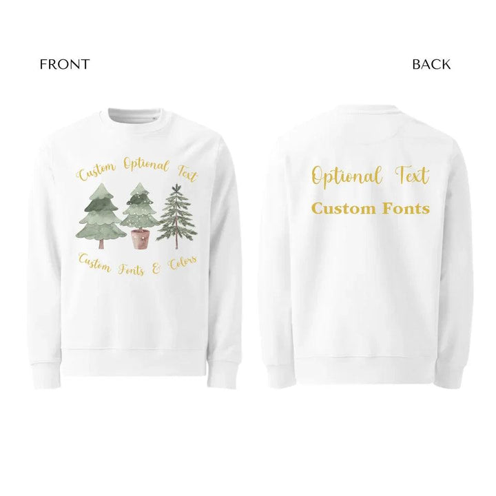 Custom Watercolor Christmas Tree Sweatshirt & Hoodie - ART-SWH232 - ARTFULANE