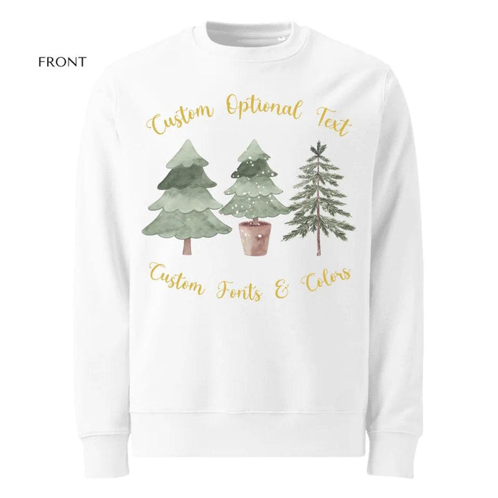 Custom Watercolor Christmas Tree Sweatshirt & Hoodie - ART-SWH232 - ARTFULANE