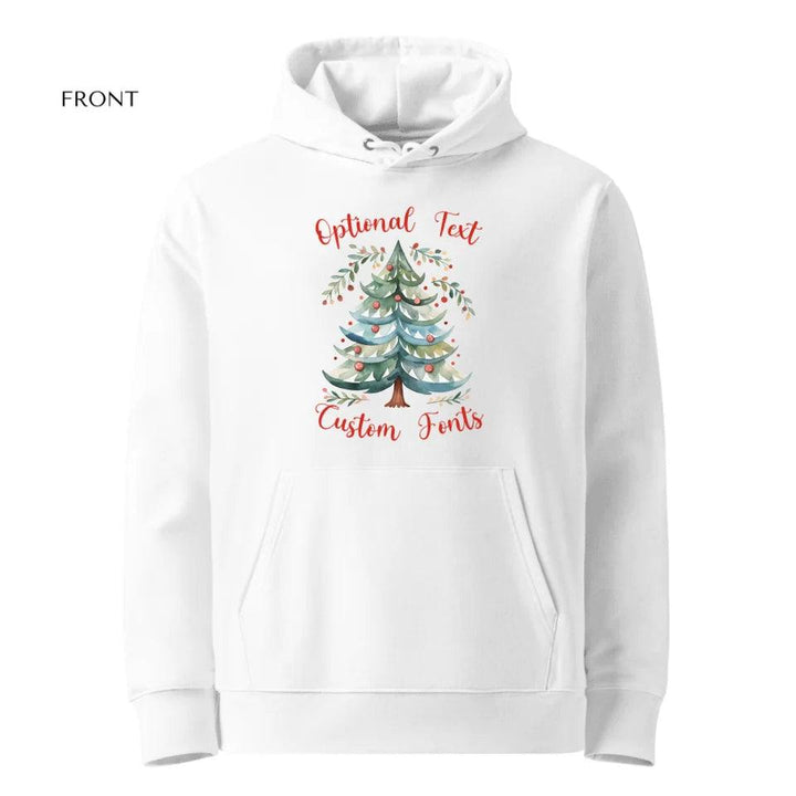 Custom Watercolor Scandinavian Christmas Tree Sweatshirt & Hoodie - ART-SWH237 - ARTFULANE