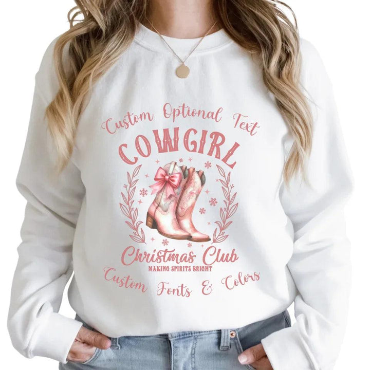 Custom Pink Coquette Christmas Sweatshirt & Hoodie - ART-SWH240 - ARTFULANE