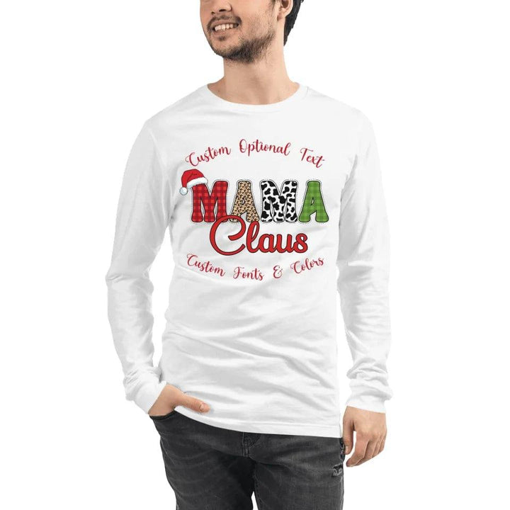 Custom Family Claus Long Sleeve Tee - ART-LST242 - ARTFULANE