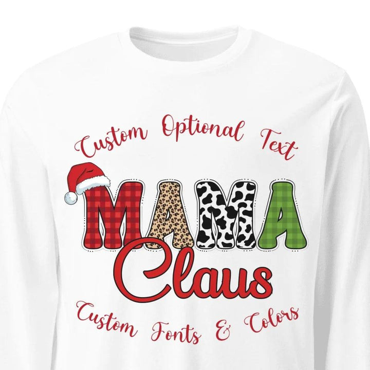 Custom Family Claus Long Sleeve Tee - ART-LST242 - ARTFULANE