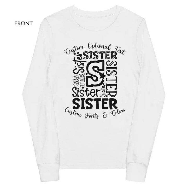 Custom Family Typography Long Sleeve Tee - ART-LST243 - ARTFULANE