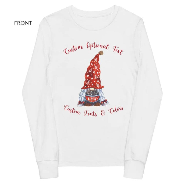 Custom Family Christmas Gnomes Long Sleeve Tee - ART-LST245 - ARTFULANE