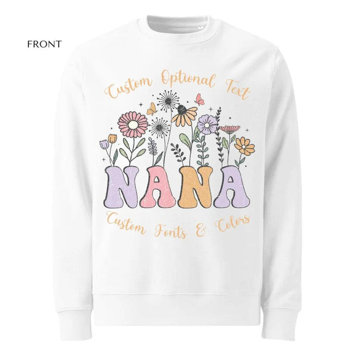 Custom Retro Mom & Grandma Flowers Sweatshirt & Hoodie - ART-SWH246 - ARTFULANE