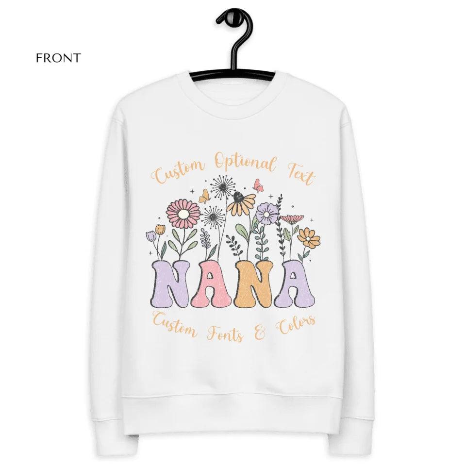 Custom Retro Mom & Grandma Flowers Sweatshirt & Hoodie - ART-SWH246 - ARTFULANE