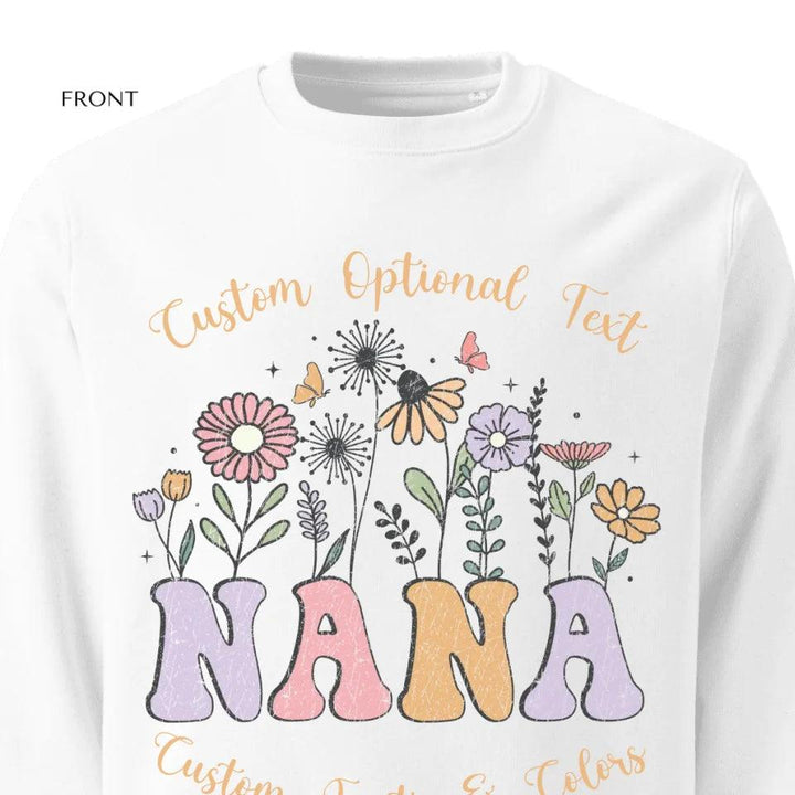 Custom Retro Mom & Grandma Flowers Sweatshirt & Hoodie - ART-SWH246 - ARTFULANE