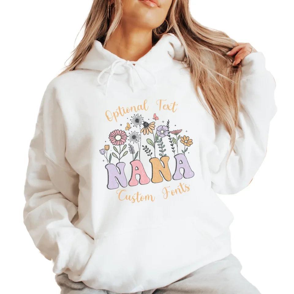 Custom Retro Mom & Grandma Flowers Sweatshirt & Hoodie - ART-SWH246 - ARTFULANE