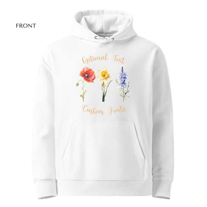 Custom Watercolor 3 Birth Month Flowers Sweatshirt & Hoodie - ART-SWH247 - ARTFULANE