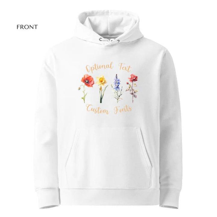 Custom Watercolor 4 Birth Month Flowers Sweatshirt & Hoodie - ART-SWH248 - ARTFULANE