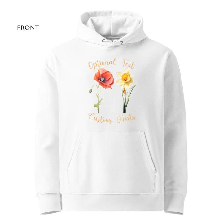 Custom Watercolor 2 Birth Month Flowers Sweatshirt & Hoodie - ART-SWH249 - ARTFULANE