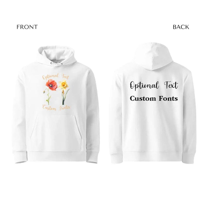 Custom Watercolor 2 Birth Month Flowers Sweatshirt & Hoodie - ART-SWH249 - ARTFULANE