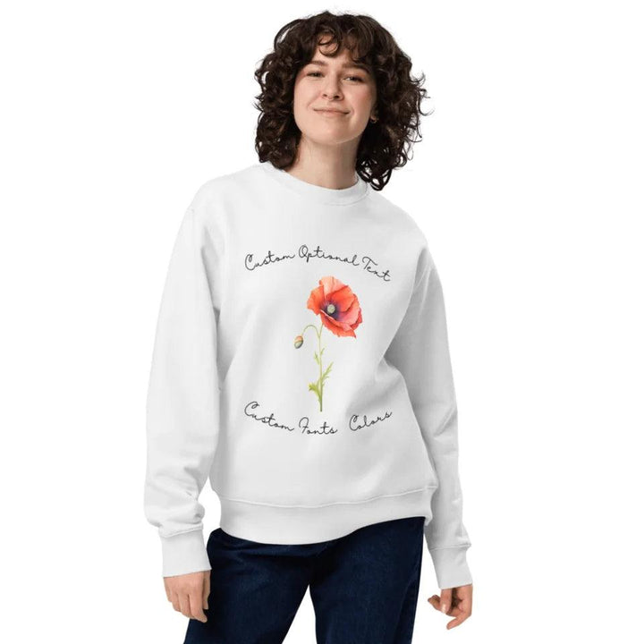 Custom Watercolor Birth Month Flower Sweatshirt & Hoodie - ART-SWH250 - ARTFULANE