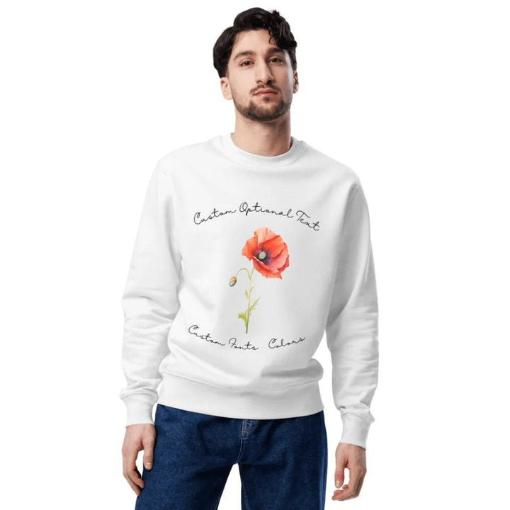 Custom Watercolor Birth Month Flower Sweatshirt & Hoodie - ART-SWH250 - ARTFULANE