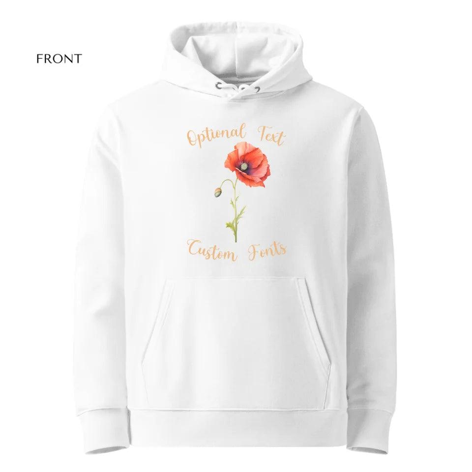 Custom Watercolor Birth Month Flower Sweatshirt & Hoodie - ART-SWH250 - ARTFULANE