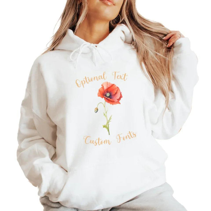 Custom Watercolor Birth Month Flower Sweatshirt & Hoodie - ART-SWH250 - ARTFULANE