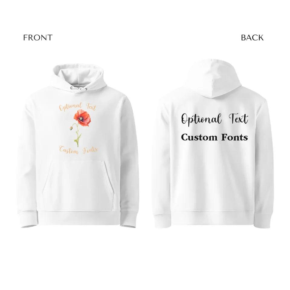 Custom Watercolor Birth Month Flower Sweatshirt & Hoodie - ART-SWH250 - ARTFULANE