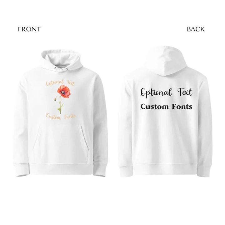 Custom Watercolor Birth Month Flower Sweatshirt & Hoodie - ART-SWH250 - ARTFULANE