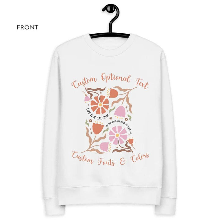 Custom Boho Retro Flowers Sweatshirt & Hoodie - ART-SWH251 - ARTFULANE