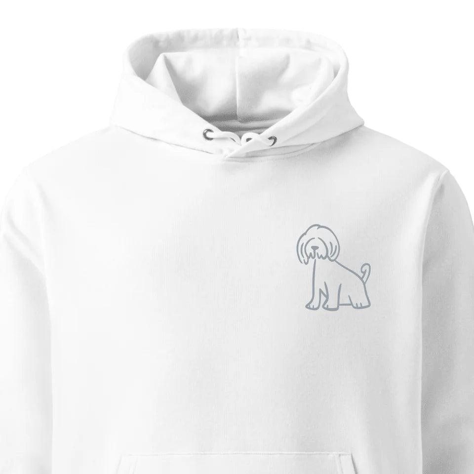 Custom Embroidered Dog Line Art Sweatshirt & Hoodie - ART-SWH298 - ARTFULANE