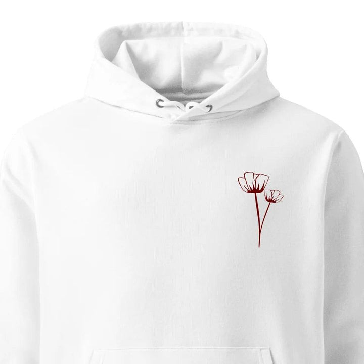 Custom Embroidered Flowers Line Art Hoodie & Sweatshirt - ART-SWH306 - ARTFULANE