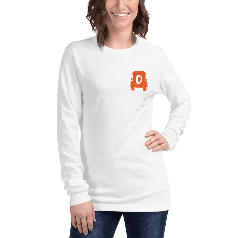 Custom Embroidered School Bus Initial Long Sleeve Tee - ART-LST311 - ARTFULANE