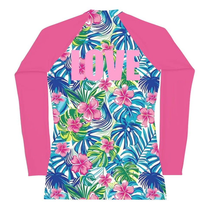 Custom Hawaii Watercolor Rash Guard - ART-RGD323 - ARTFULANE