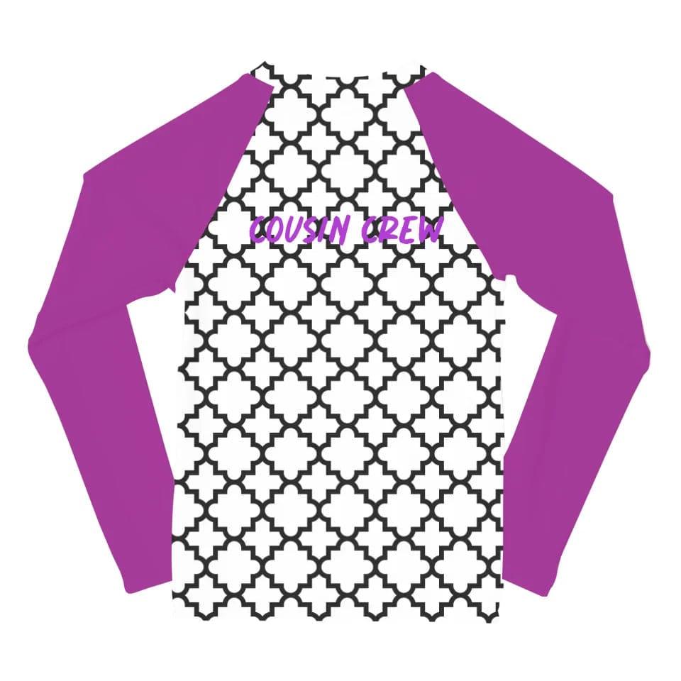 Custom Geometric Line Art Rash Guard - ART-RGD325 - ARTFULANE