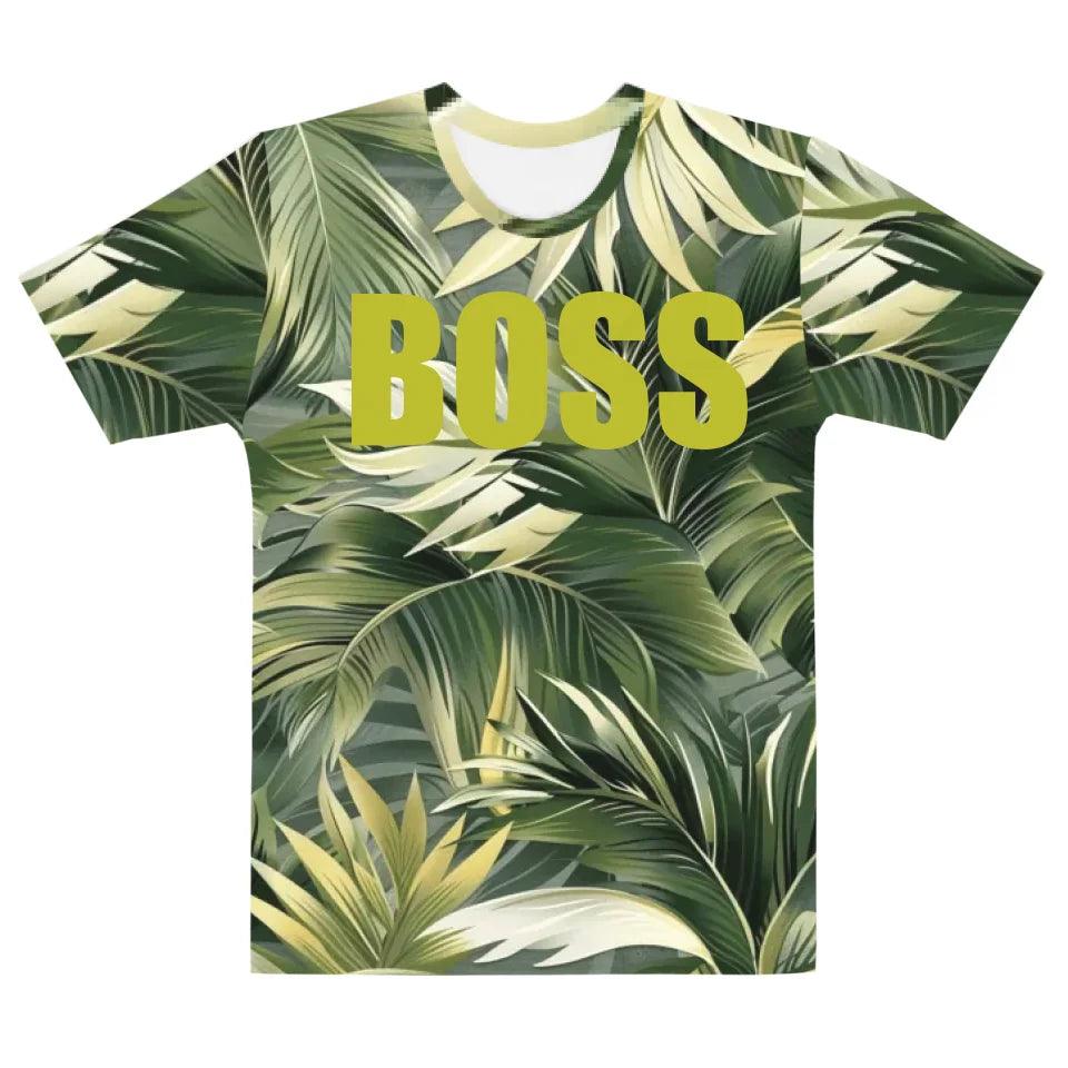 Custom Tropical Leaves T-Shirt - ART-TSH326 - ARTFULANE