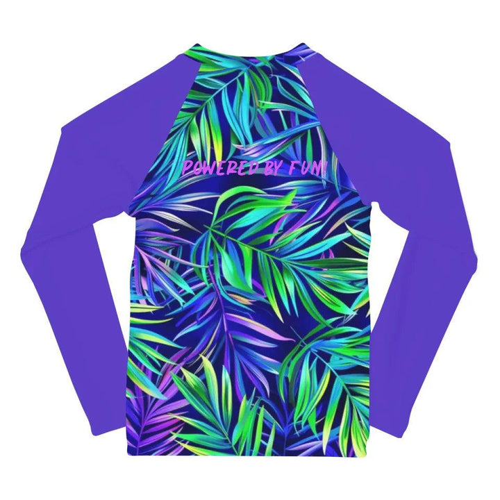 Custom Tropical Leaves Rash Guard - ART-RGD326 - ARTFULANE