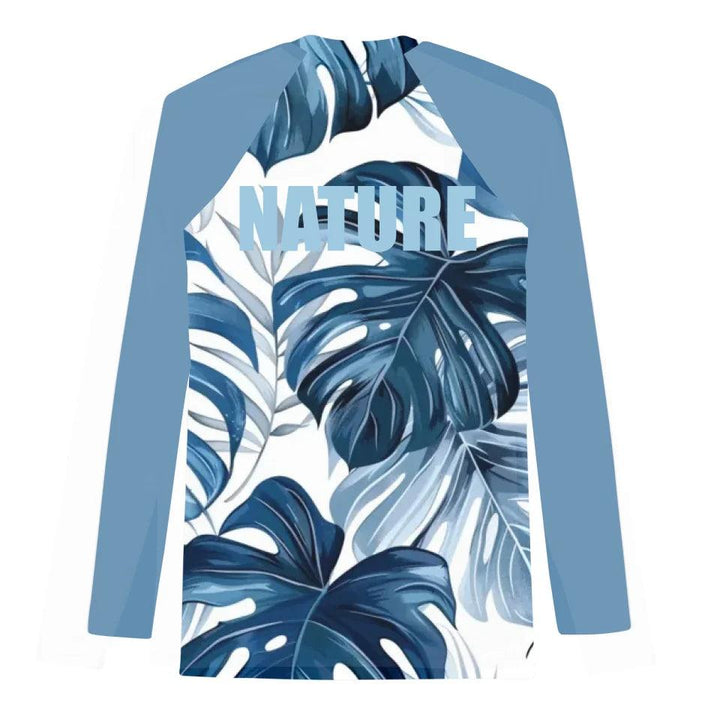 Custom Tropical Leaves Rash Guard - ART-RGD326 - ARTFULANE