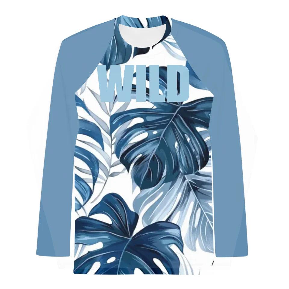 Custom Tropical Leaves Rash Guard - ART-RGD326 - ARTFULANE